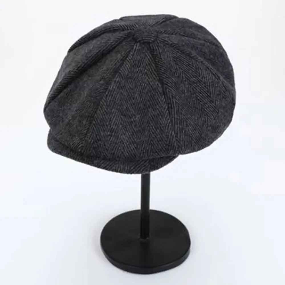 High Quality Wool Octagon Men's Peaky Blinders English Berets Retro Artsy Newsboy Hats Fashion Painter Caps - Suncollections