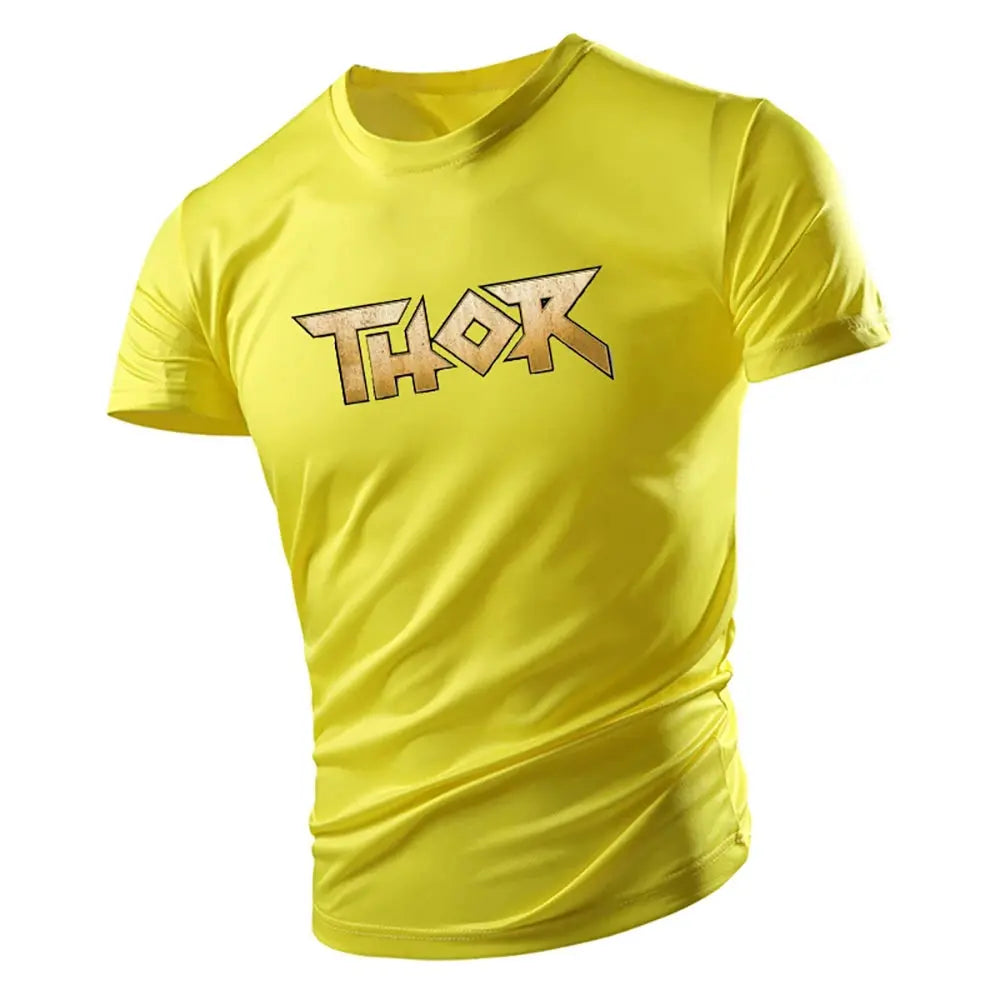 Summer Fashion Casual Sports 2d Printed Alphabet Adult Crewneck Short Sleeve Large Size Men'S T-Shirt Comfortable And Loose Suncollections