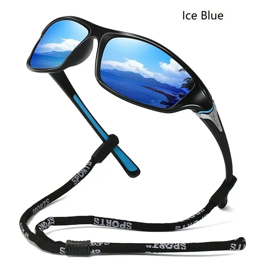 Men And Women Outdoor Sports Polarized Sunglasses With Chain Cycling Climbing Skiing Fishing Vintage Sun Glasses UV400 Eyewear - Suncollections