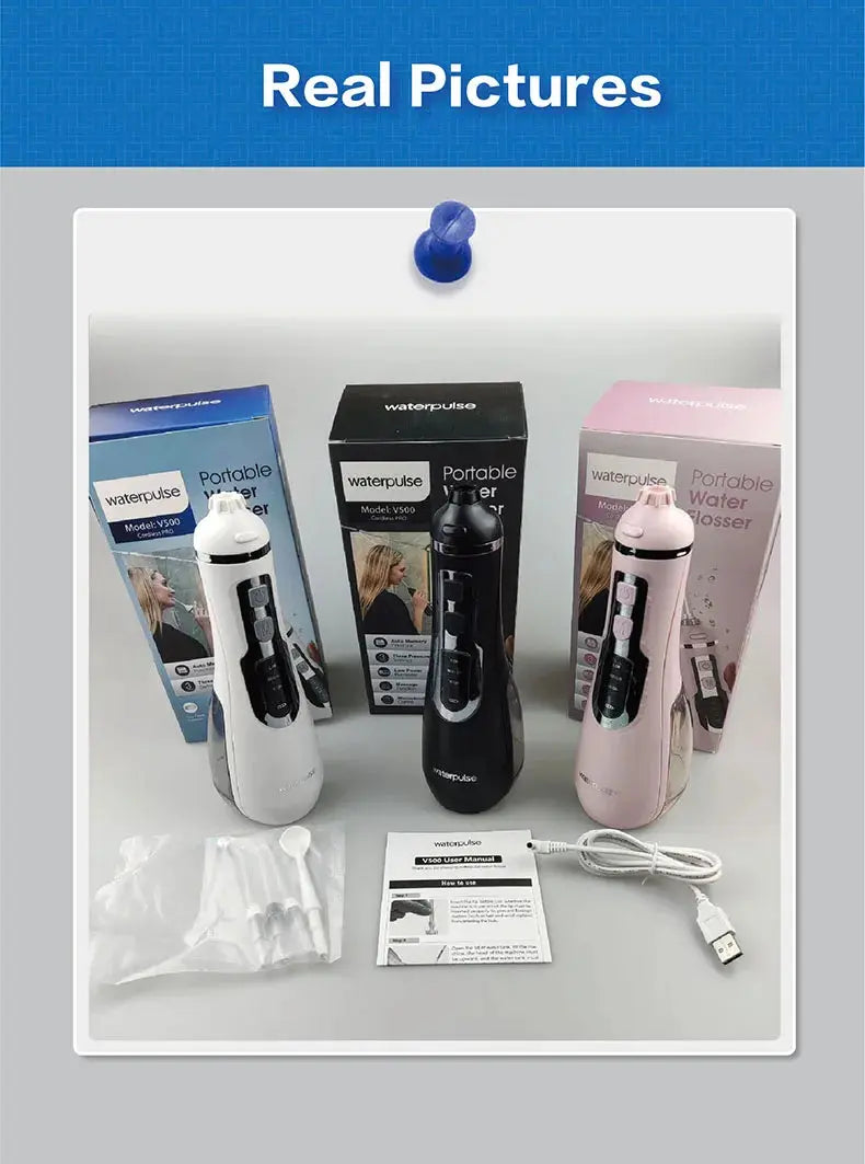 Waterpulse V500 Portable Oral Irrigator Dental Water Jet Flosser - Suncollections