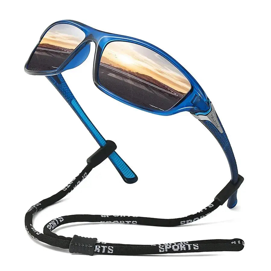 Men And Women Outdoor Sports Polarized Sunglasses With Chain Cycling Climbing Skiing Fishing Vintage Sun Glasses UV400 Eyewear - Suncollections