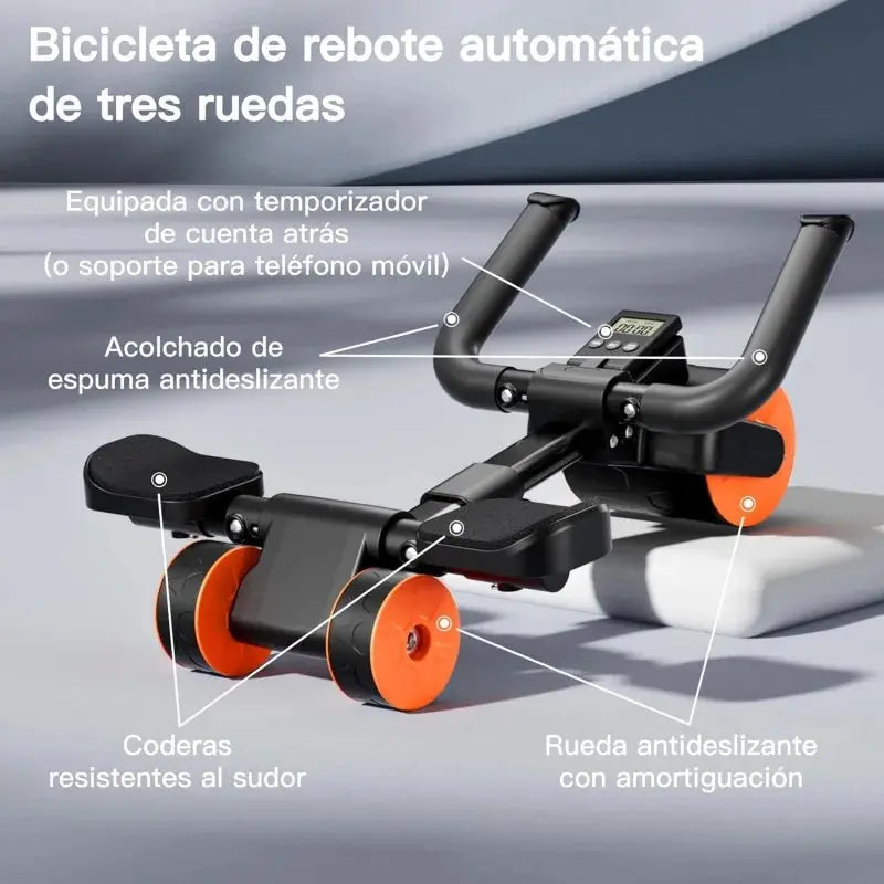 Adjustable Abs Training Roller Multifunctional Home Plank Support Abdominal Fitness Wheel For Home Gym - Suncollections