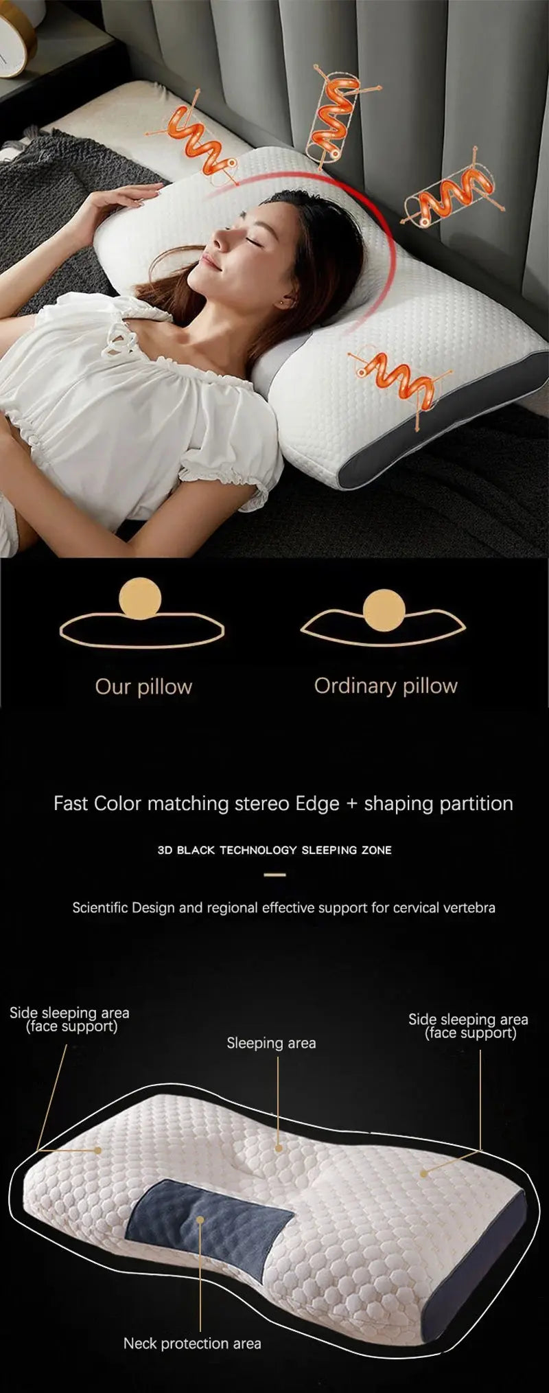 New Neck Pillow Help Sleep Protect The Neck - Suncollections