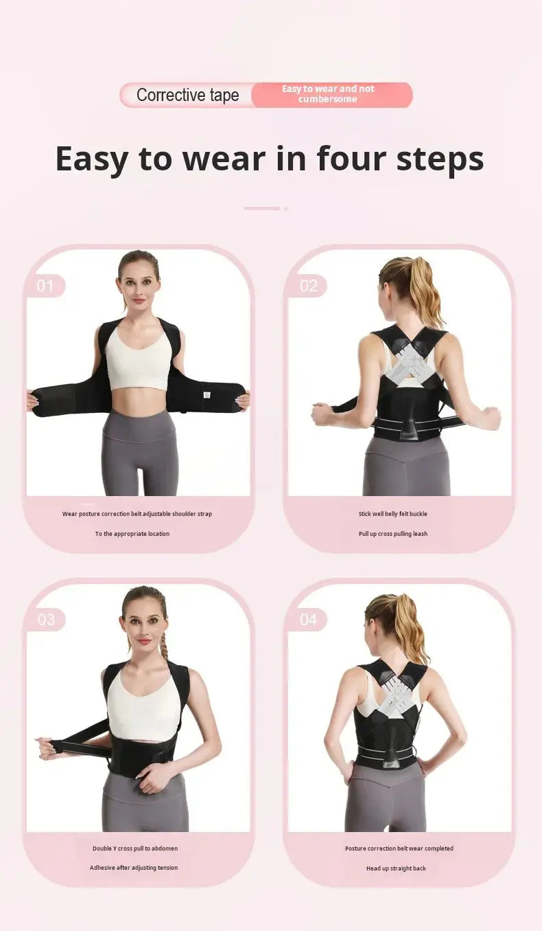 Shoulder and back posture correction with camel straps - Suncollections