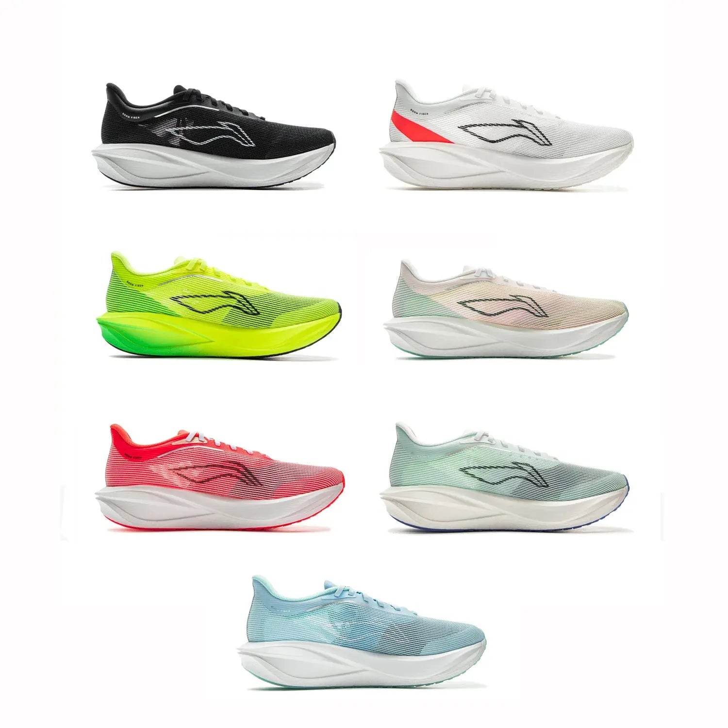 Li-Ning Men FEIDIAN 5 CHALLENGER Racing Running Shoes SUPER BOOM Cushion CARBON-FIBER PLATE Anti-Slippery Sport Sneakers ARMV001 Suncollections