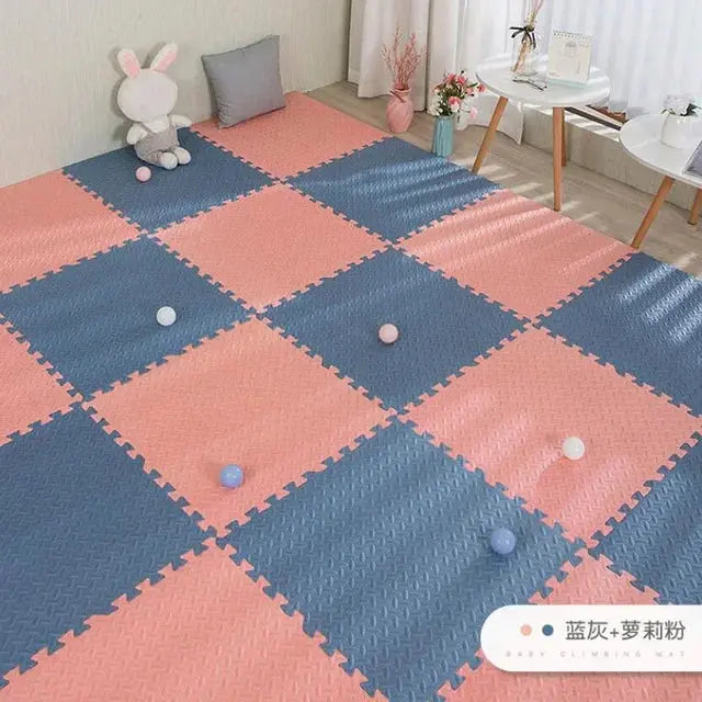 16pcs Foam Baby Play Mat Puzzle Mat Kids Interlocking Exercise Tiles Rugs Puzzle Floor Tiles Toy Carpet Soft Carpet 30*30*1cm Suncollections