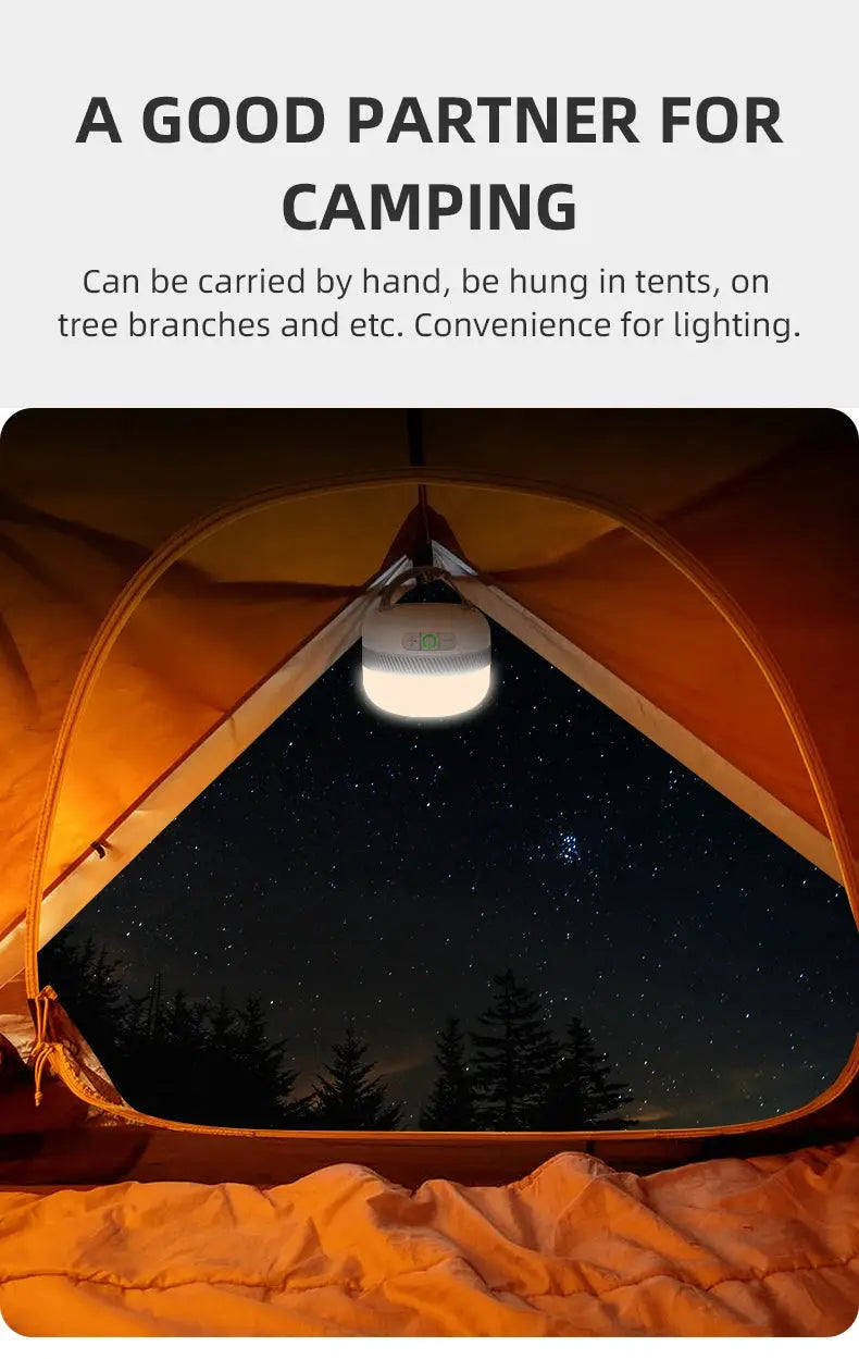 NATFIRE LV10 Camping Light USB C Rechargeable 230 Hours With 5 Colors Flashlight For Outdoor Tent Lamp Emergency Lantern - Suncollections