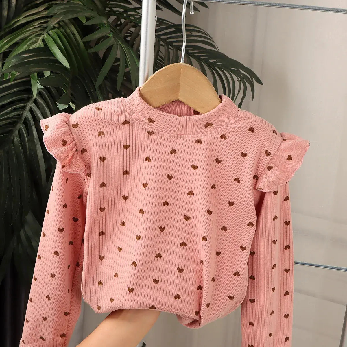 Kids Long Sleeved Undershirt Girls Cute Floral Dots T-shirt 2-10T Children Boys Sweet Tops Bottoming Shirt  t shirt for kids boy - Suncollections