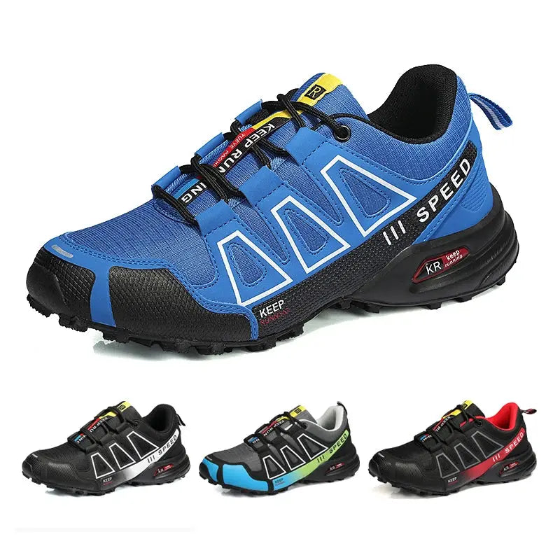 Men‘s Waterproof Hiking Shoes Outdoor Trainers Lace-up Climbing Shoes Women Trekking Sneakers Anti-slip Hunting Tactical Sneaker Suncollections