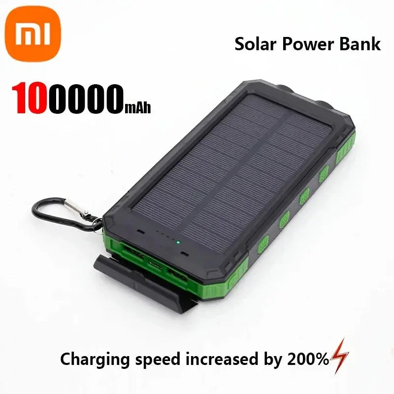 Xiaomi Solar 200000mAh Power Bank Portable Large Capacity Charger Compatible with IOS Android USB-A and USB-C Fast Charging - Suncollections