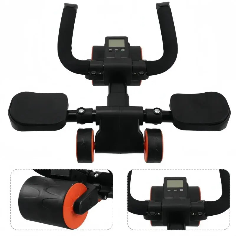 Adjustable Abs Training Roller Multifunctional Home Plank Support Abdominal Fitness Wheel For Home Gym - Suncollections