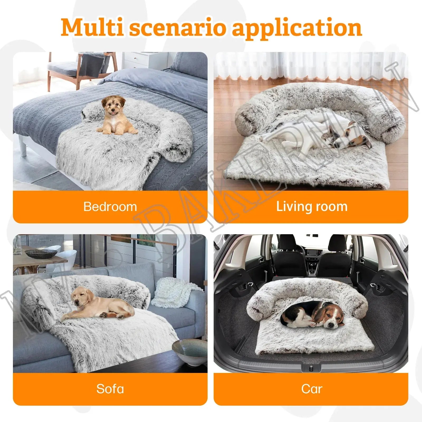 Dropshipping Pet Dog Bed Sofa For Dog Pet  Bed Warm Nest Washable Soft Furniture Protector Mat Cat Blanket Large Dogs Sofa Bed Suncollections