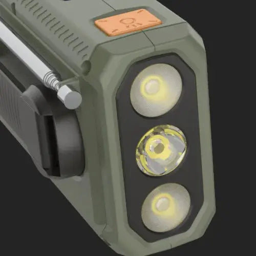 DAB/FM Bluetooth Emergency Radio Portable Solar Radio Receiver Hand Crank Dynamo Outdoor Radio Camping Speaker with Flashlight - Suncollections