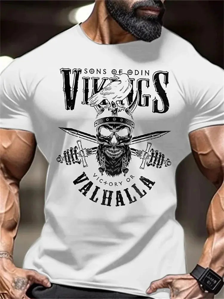 New Men's Fitness T-Shirt Fierce Gym Sports Short-Sleeved Top Quick-Dry Round Neck T-Shirt Fitness Competition Training Clothes - Suncollections