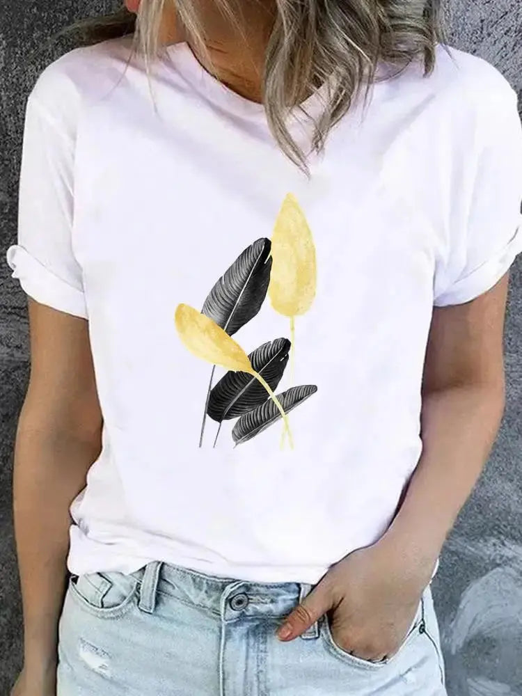 Clothes Women Butterfly Trend Lovely Cute Graphic Short Sleeve T-shirt Ladies - Suncollections