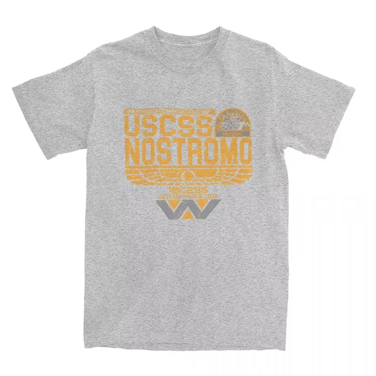 Funny Nostromo Aged Classic T-Shirt for Men O Neck 100% Cotton Casual Short Sleeve Tees Plus Size Clothing Tops Harajuku O-Neck - Suncollections