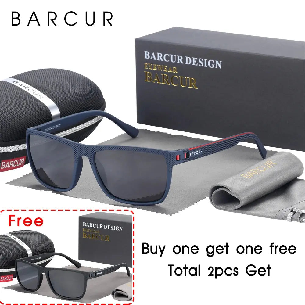BARCUR Sports Sunglasses for Men Polarized FishingTravel TR90 Light Weight Sun Glasses Women Eyewear Accessory Oculos - Suncollections