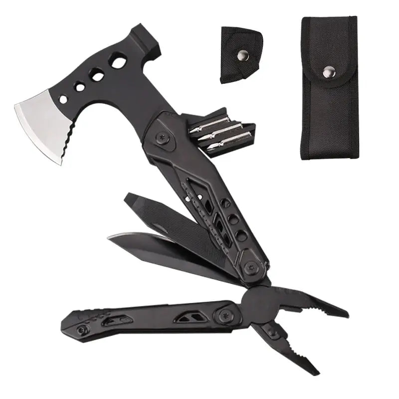 LETGOS Multitool camping axe 16-in-1 portable Gear survival tool - Suncollections