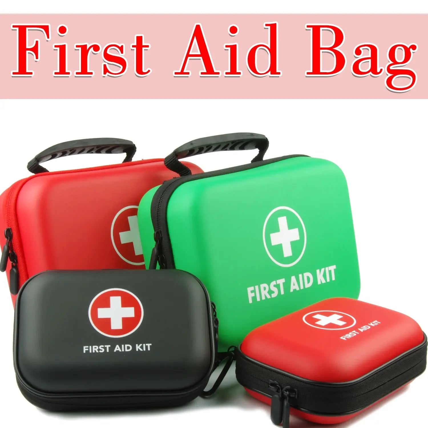 Waterproof PU First Aid Bag Empty for Outdoor Travel Car Home Emergency Survival Kit Household Camping Small Medical Box Travel - Suncollections