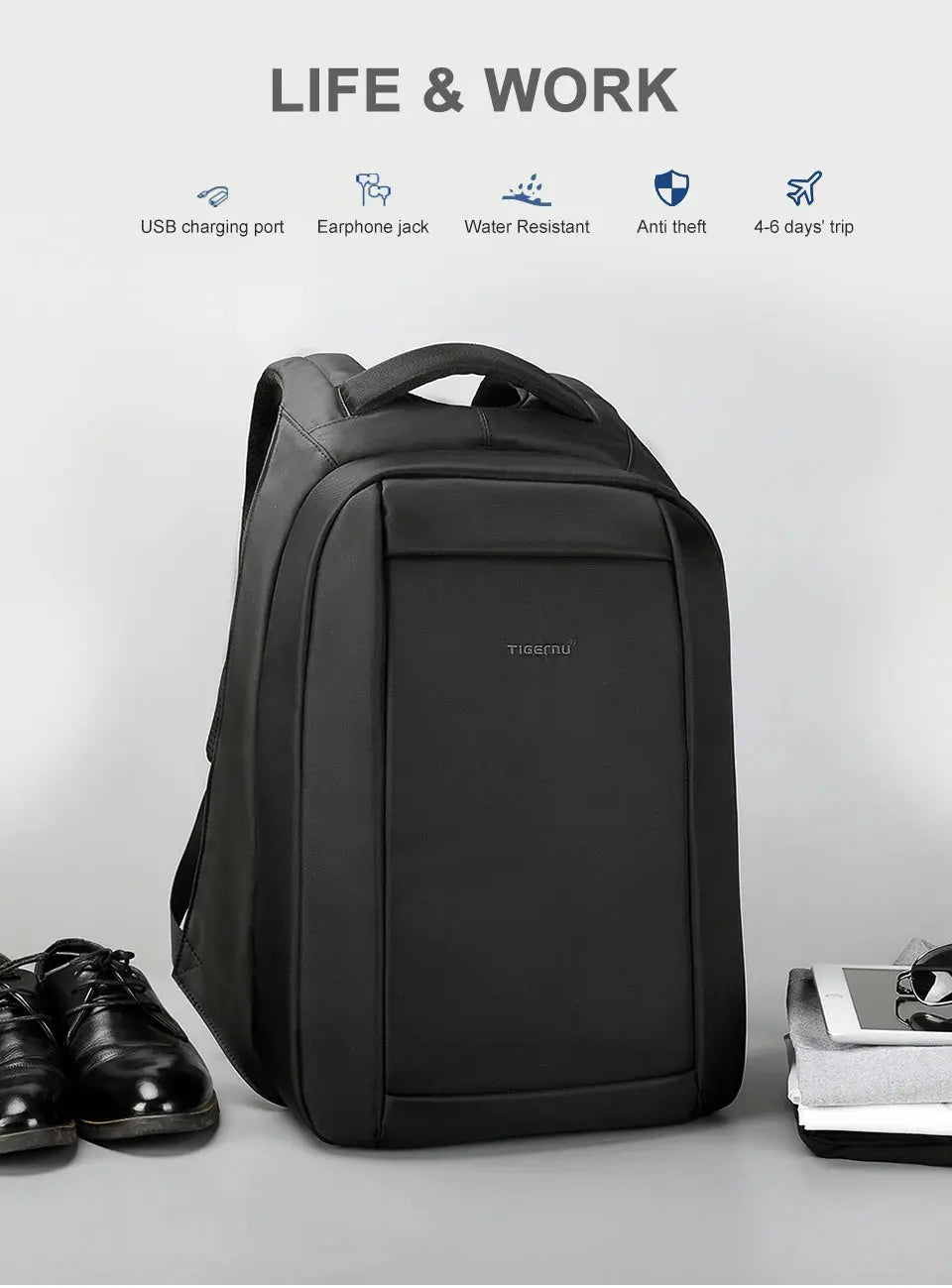 Lifetime Warranty Backpack For Men For Women 14-15.6 Laptop Backpack Bag Anti Theft Backpack Travel Backpack For School Mochila - Suncollections