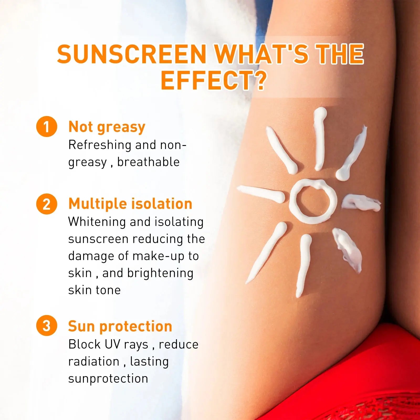 New Invisible Fluid Sunscreen SPF 50+ High Quality Water + Sweat Resistant Hydrating Moisturize Lotion Sunscreen Liquid Cream - Suncollections