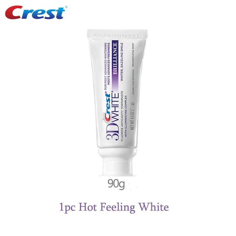 Crest 3D Toothpaste Mousse White Brilliance Advanced Bleaching Toothpaste Activated Charcoal - Suncollections