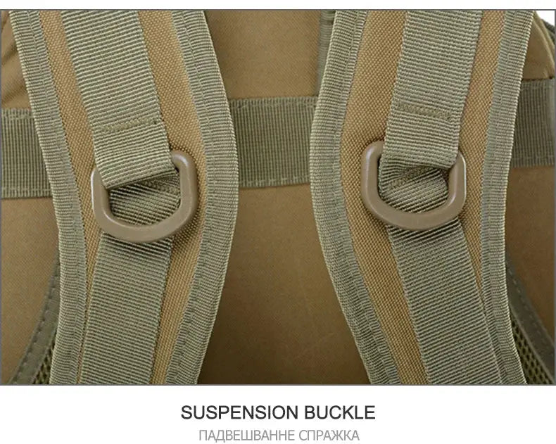 40L Camping Backpack Men's Bag Travel Bags Tactical Molle Climbing Rucksack Hiking Outdoor Reflective Shoulder Fishing Bag - Suncollections