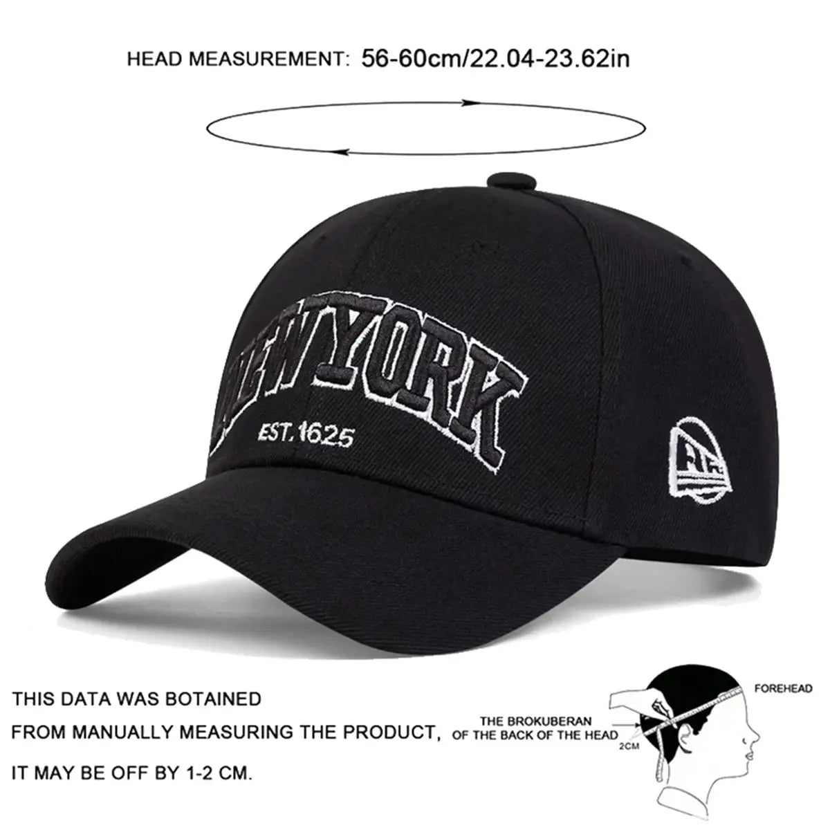 Unisex NEWYORK Letter Embroidery Baseball Caps Spring Autumn Outdoor Sunscreen Hat Adjustable Casual Trucker Hats - Suncollections