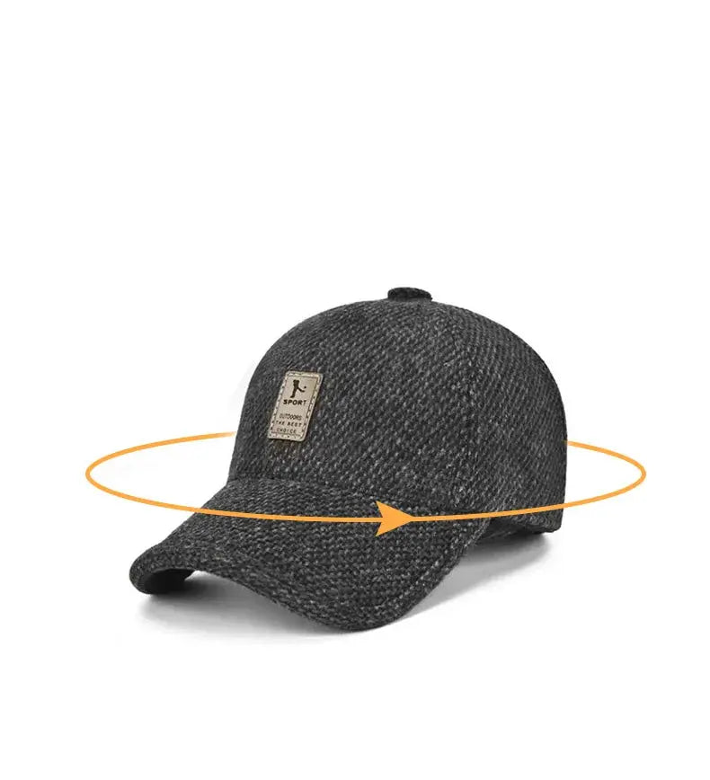 Cotton Hat Men's Hat Autumn And Winter Middle-Aged Dad Cloth Hat Single Old Man Windshield Baseball Hat Sun Hat - Suncollections