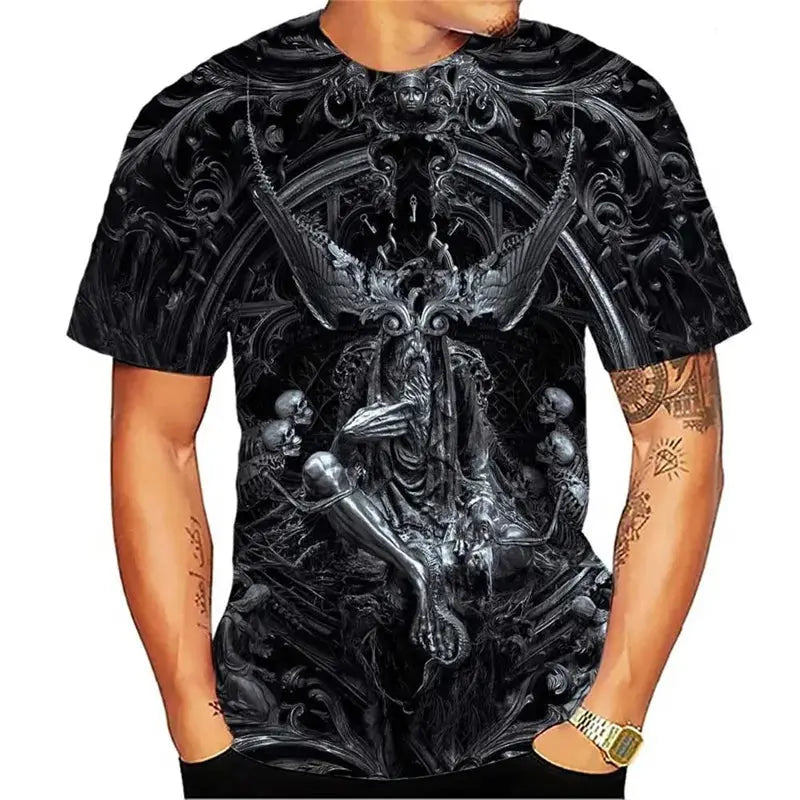 Predator Graphic T Shirt For Men Fashion Streetwear Hip Hop 3d Printed Horror Movie Alien T-shirt Summer Casual Womens Clothing - Suncollections