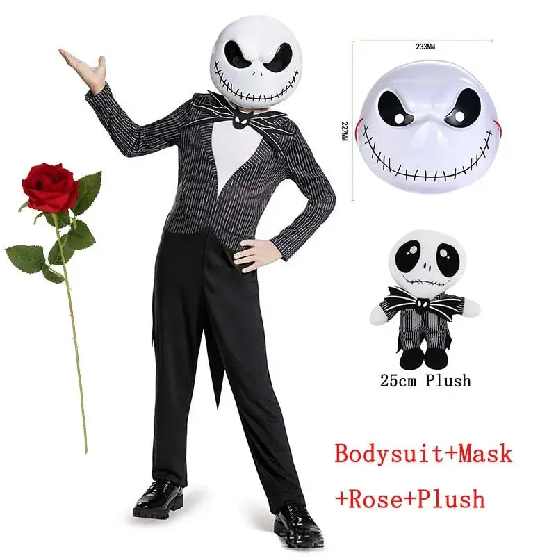 2025 Halloween Sally Cosplay Costume for Girl The Nightmare Before Xmas Role Play Dress Up Toddler Classic Sally&Jack Frocks Suncollections