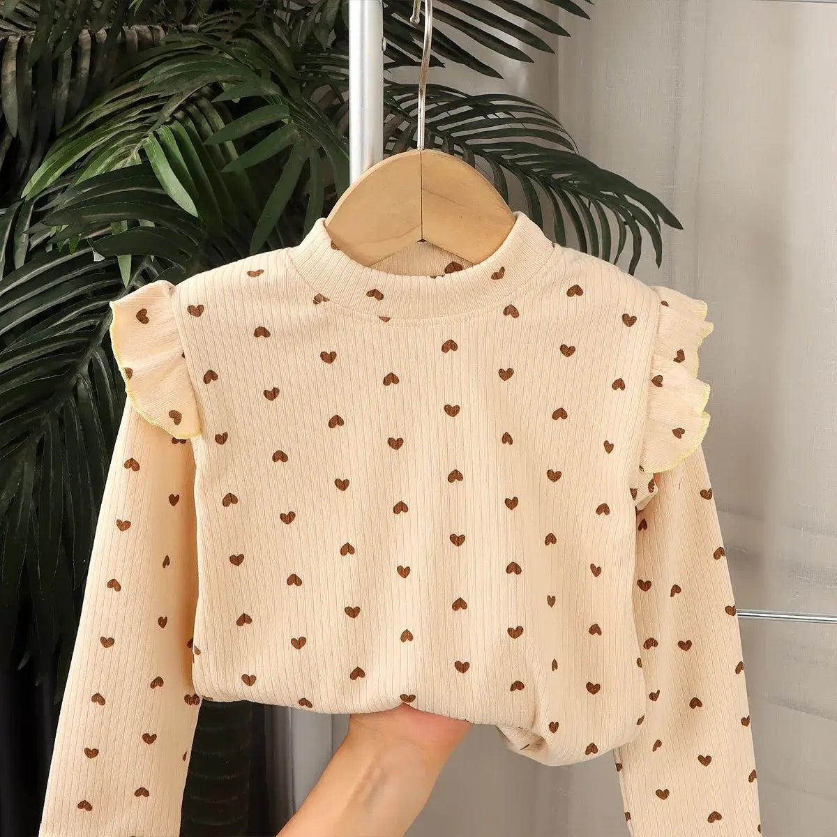 Kids Long Sleeved Undershirt Girls Cute Floral Dots T-shirt 2-10T Children Boys Sweet Tops Bottoming Shirt  t shirt for kids boy - Suncollections