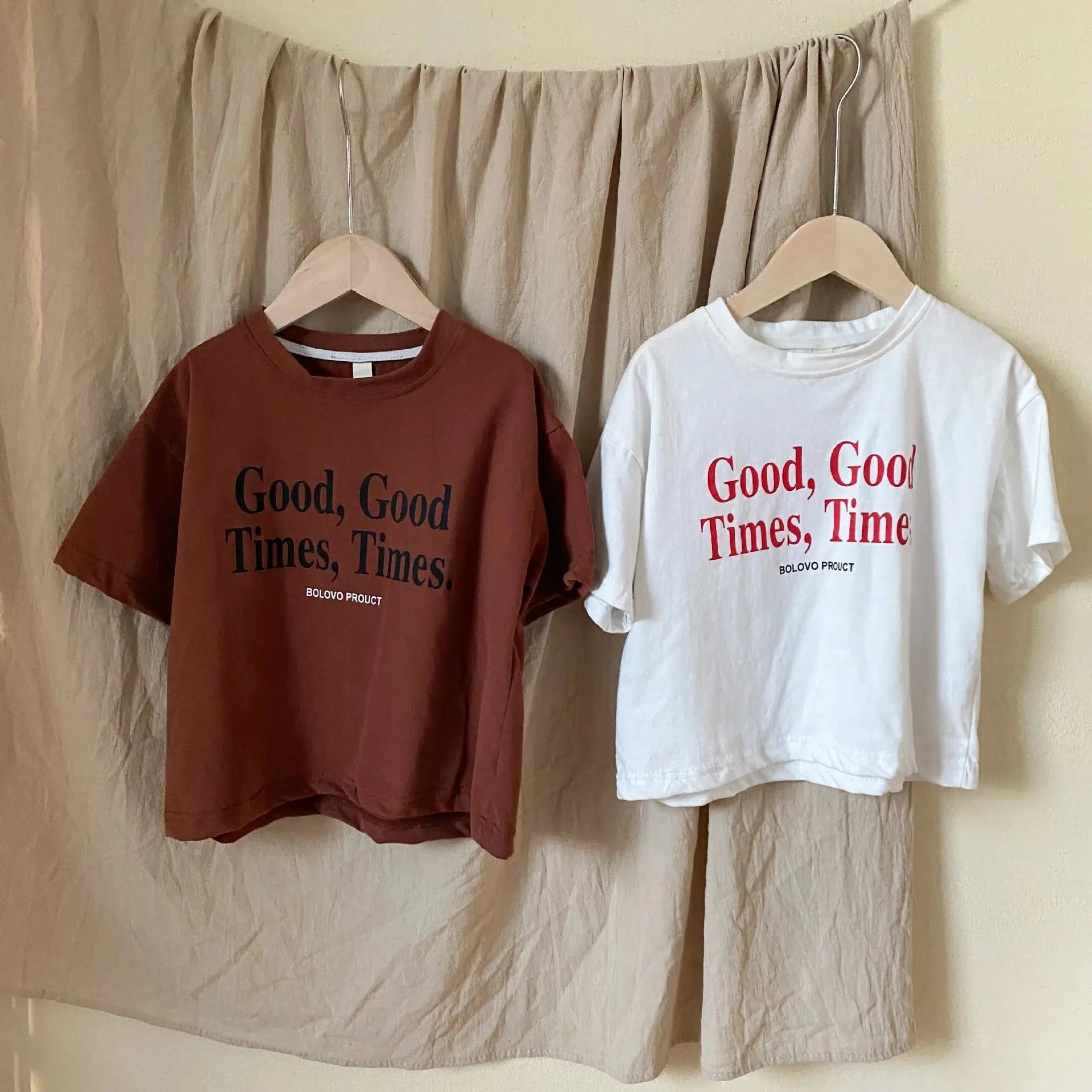 2024 Summer Fashion Loose Girl Children Letter Print T-shirt Boy Baby Cotton Short Sleeve Tees Kid Casual Tops Toddler Clothes - Suncollections