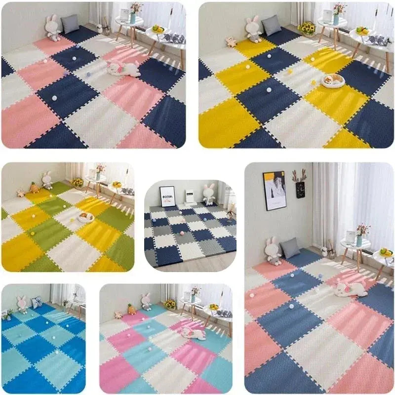 16pcs Foam Baby Play Mat Puzzle Mat Kids Interlocking Exercise Tiles Rugs Puzzle Floor Tiles Toy Carpet Soft Carpet 30*30*1cm Suncollections