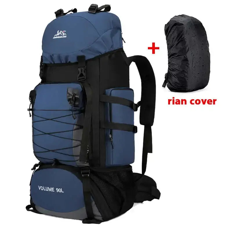90L Travel Bag Camping Backpack Hiking Climbing Bags Mountaineering Large Sport Bag Outdoor Military Luggage Shoulder Pack - Suncollections