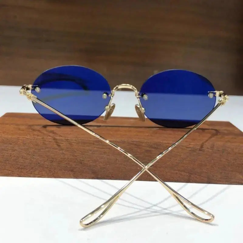 Popular Oval Cat Eye Women Sunglasses Luxury Brand Design Simple And Fashion Outdoor Play Party Sunscreen Men Sun Glasses - Suncollections