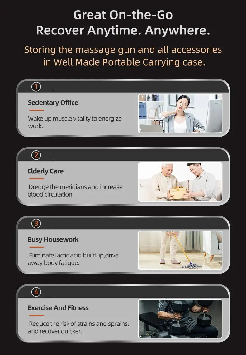 BOOSTER M2-12V LCD Display Massage Gun Professional - Suncollections