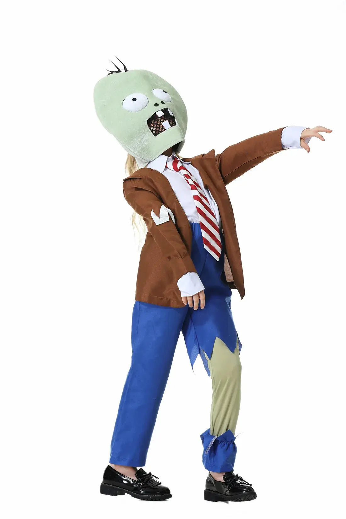 Halloween Kids Adult Funny Cosplay Game Zombies Novelty Jumpsuit Mask Outfit Clothes Festival Carnival Dress Up Party Stage Show Suncollections