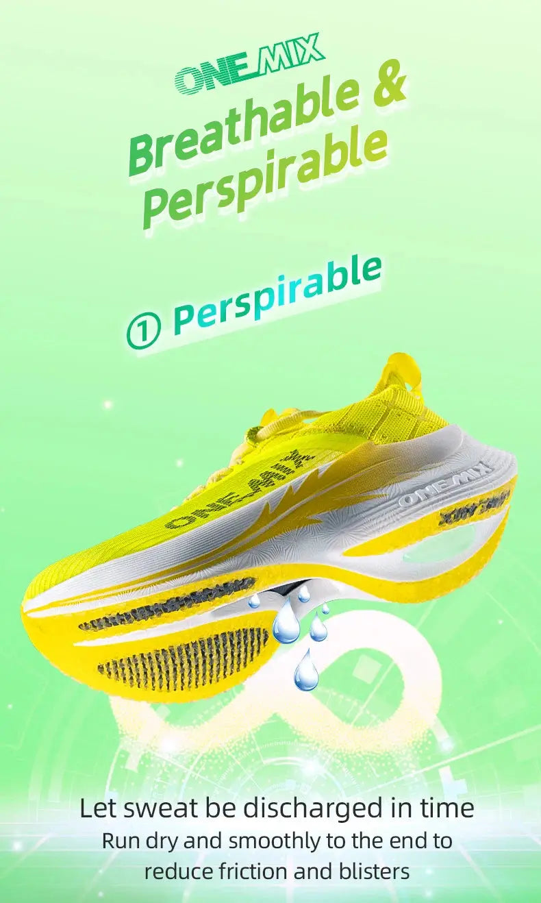 ONEMIX Carbon Plate Marathon Running Racing Shoes Professional Stable Support Shock-relief Ultra-light Rebound Sport Sneakers Suncollections