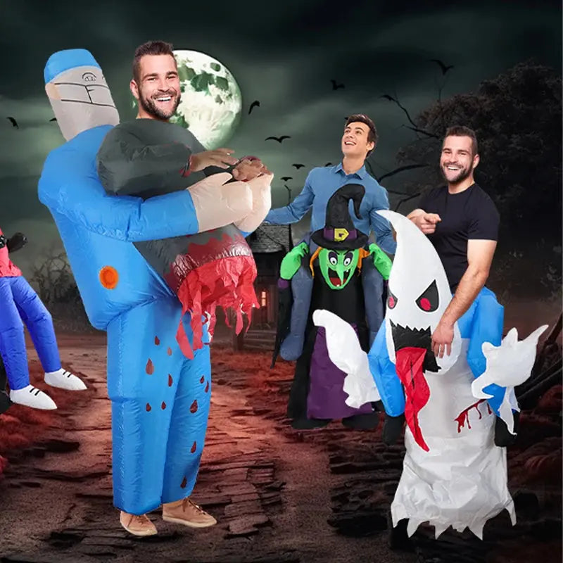 Terrifying Doctor Inflatable Suit Bloody Terrifying Amputation Doctor Inflatable Suit Halloween Carnival Party Funny Costume Suncollections