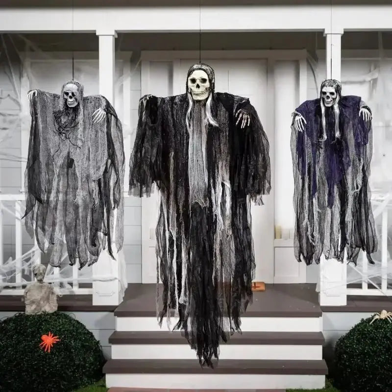 Hanging Halloween SkeletonGhosts Decorations Grim Reapers for Halloween Outdoor  Halloween Sound Control Light Up Ghost Suncollections