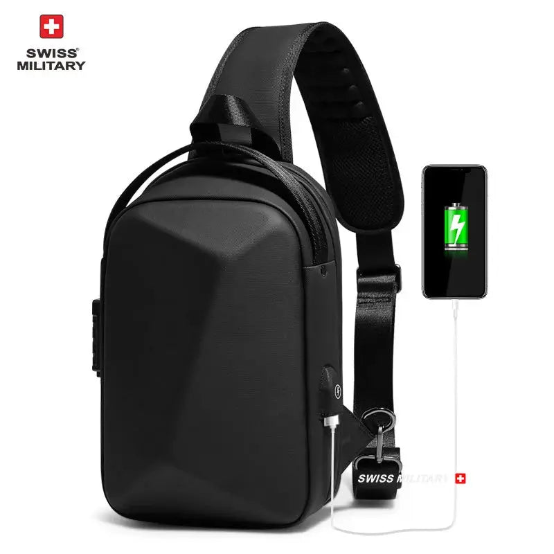 Swiss Military Brand Laptop Backpack Anti-theft Waterproof Casual Backpack USB Charging Men Business Travel Bag Backpack Mochila - Suncollections