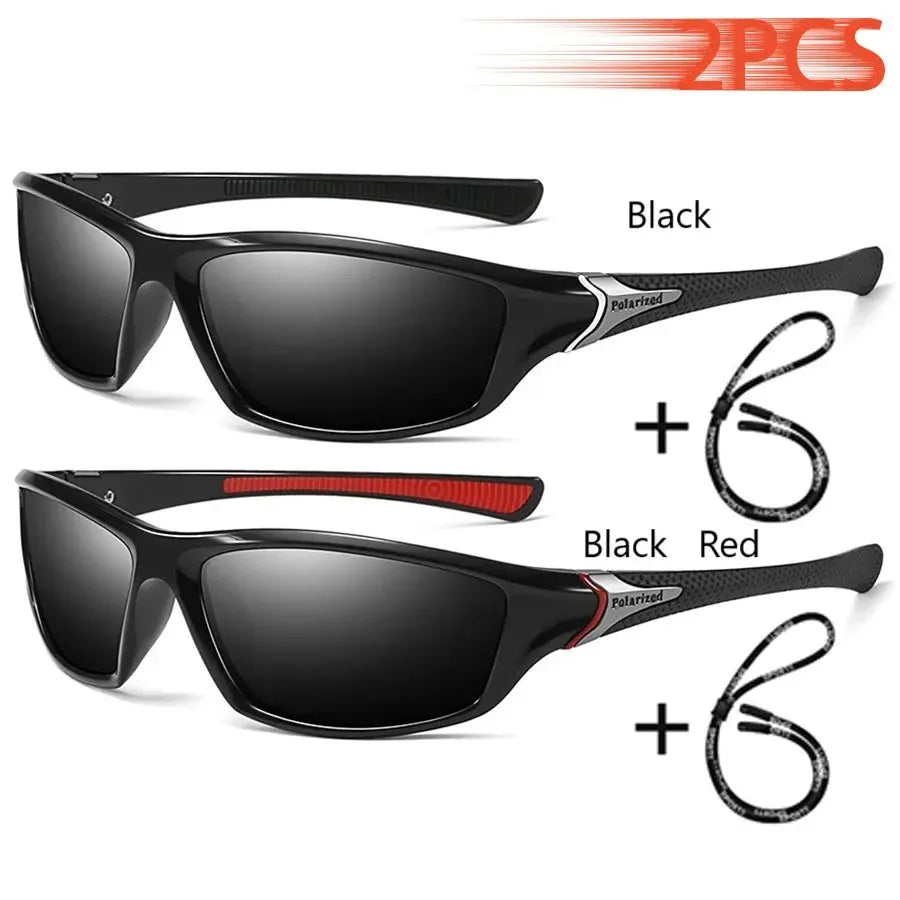 Men And Women Outdoor Sports Polarized Sunglasses With Chain Cycling Climbing Skiing Fishing Vintage Sun Glasses UV400 Eyewear - Suncollections