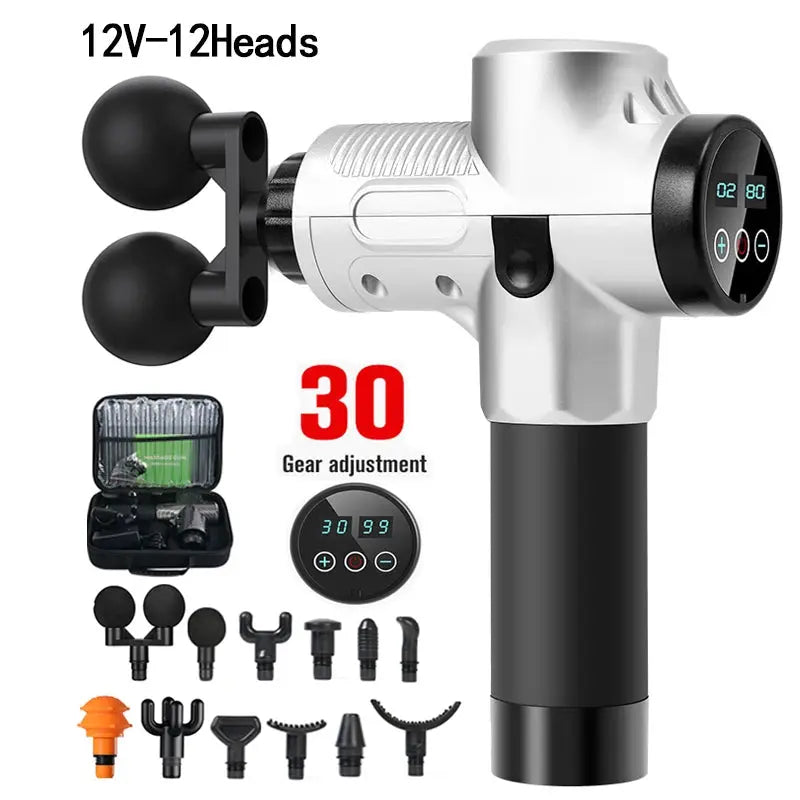 12V Professional Massage Gun With Portable Bag - Suncollections