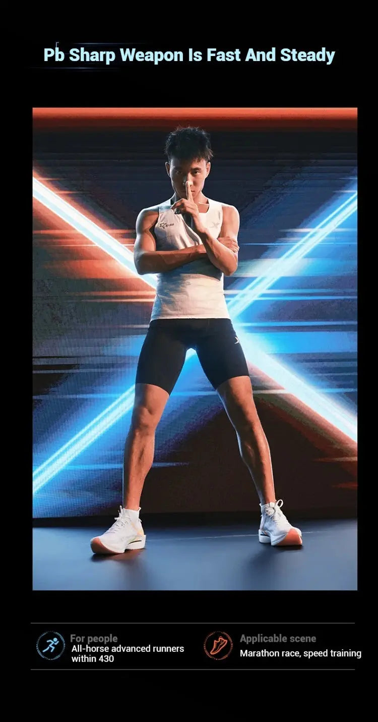 Xtep 160X 6.0 Running Shoes Professional Marathon PB Carbon Plate For Men 2024 Cushioning Shock Absorption Sneakers 976319110057 Suncollections