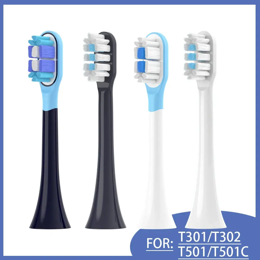 Replacement Toothbrush Heads for MIJIA T301/T302/T501 Sonic Electric Tooth Brush DuPont Bristle Nozzles With Vacuum Packaging - Suncollections