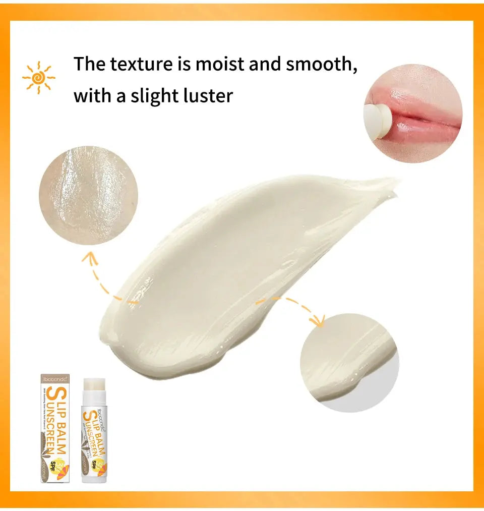 1 Piece Sunscreen Lip Balm SPF 30 UVA Protection Lips Moisturizer Watermelon Coconut Banana Flavor Colorless Lipstick Sun Care - Suncollections