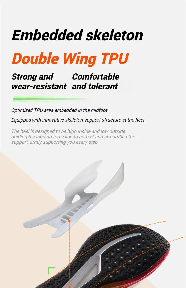 Xtep Men's Running Shoes 2000km 3.0 2025 Spring Lightweight Cushioned Wear-Resistant Training Jogging Sneakers 875119110032 Suncollections