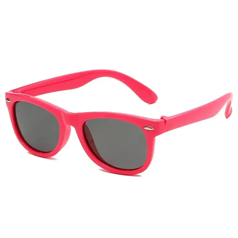 Kids Silicone Round Sunglasses Classic UV400 Eyewear for Boys Girls Computer Goggles Children Sunglasses UV Protection Eyewear - Suncollections