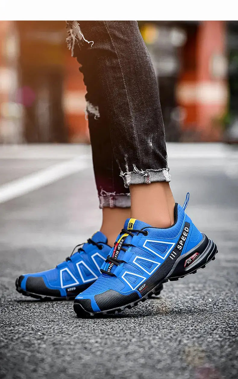 Men‘s Waterproof Hiking Shoes Outdoor Trainers Lace-up Climbing Shoes Women Trekking Sneakers Anti-slip Hunting Tactical Sneaker Suncollections